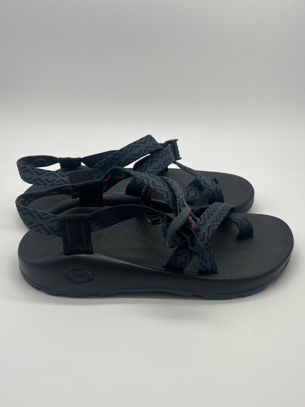 Chacos Z2 Men's Adjustable Strap Sandals Navy Black Men's 9 EUC Hiking Strapy - Picture 2 of 9